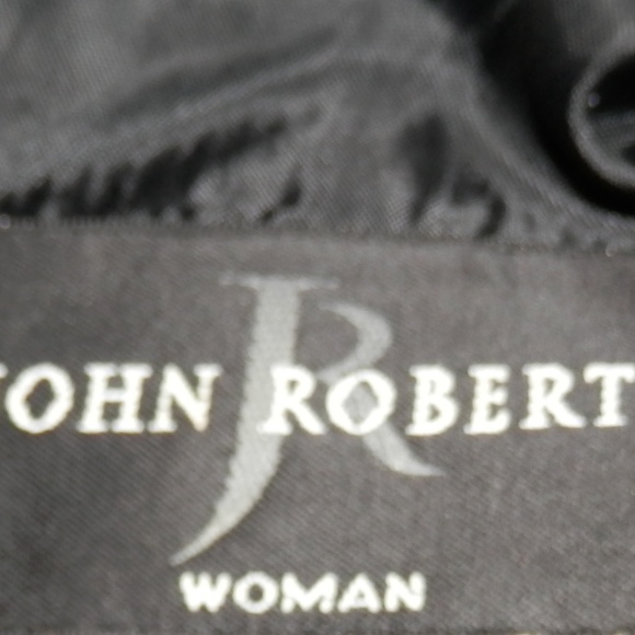 John Roberts Dress 1X Black Lined Mid-calf E423 - Picture 6 of 6